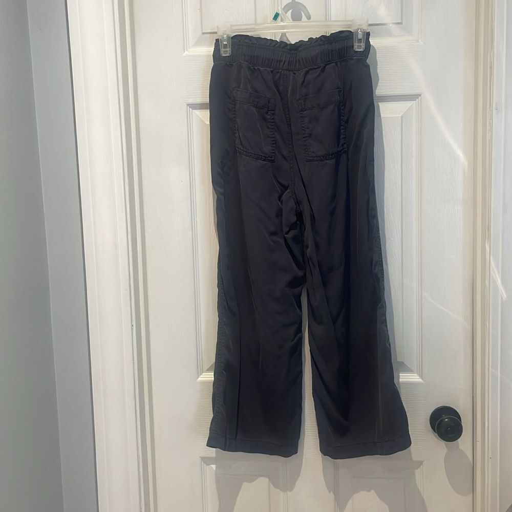 LOFT lyocell wide leg drawstring pants. - Picture 3 of 8